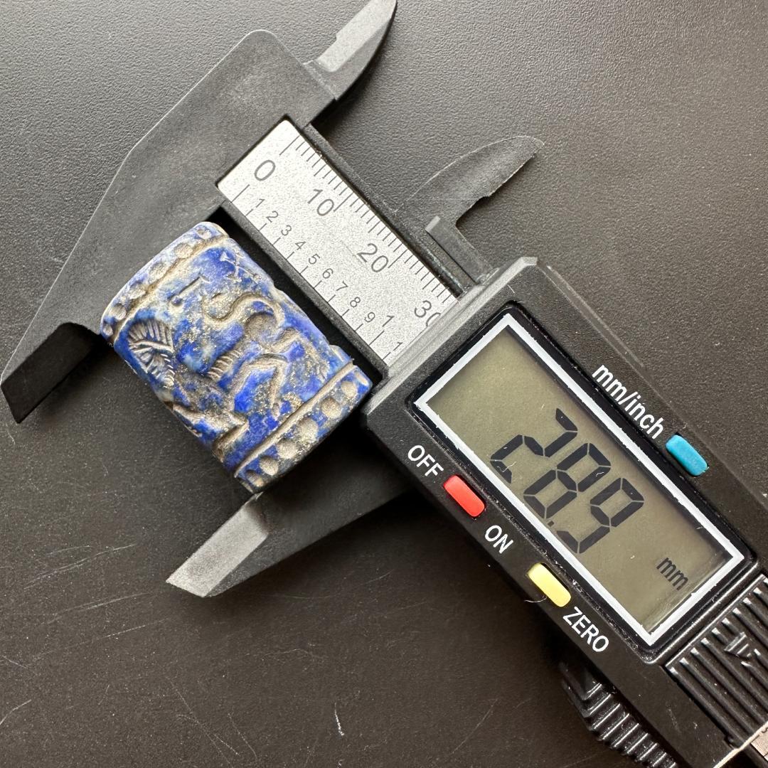 筒印章 古代メソポタミア文明 ラピスラズリ スタンプ パワーストーン 1495