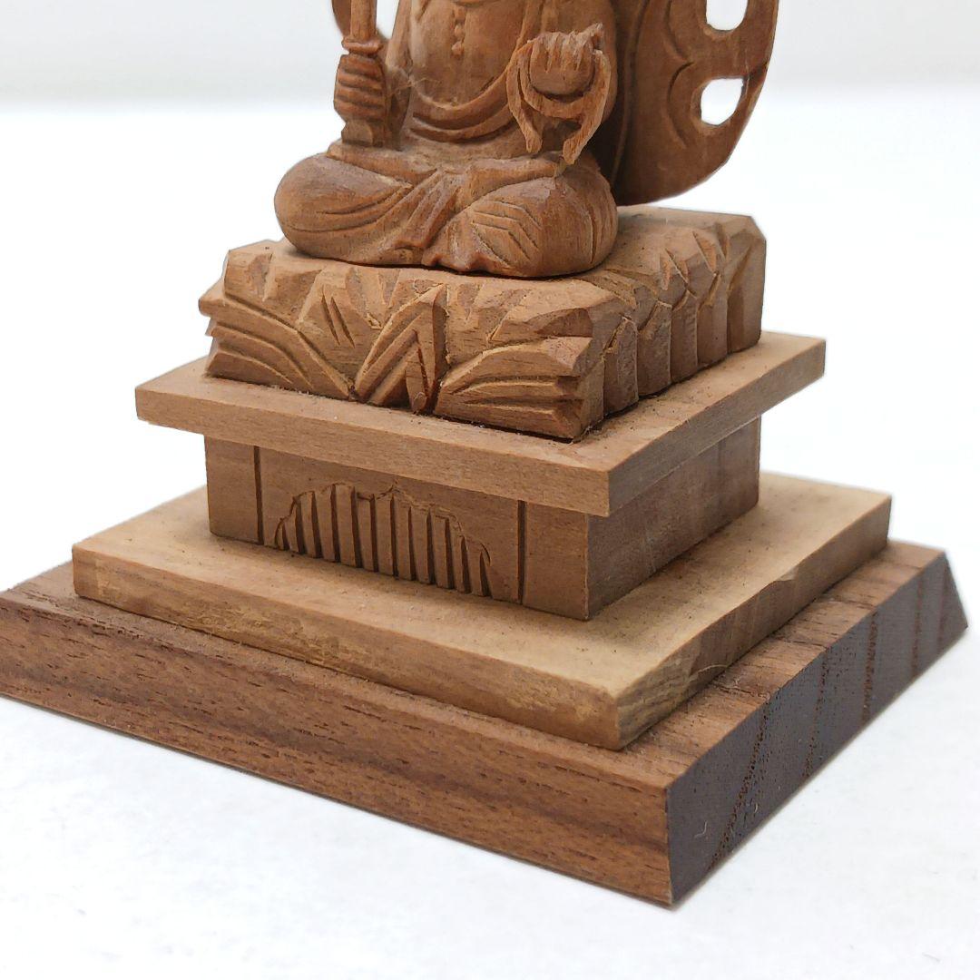 Y2293-26 仏教美術 木彫 不動明王 厨子 ミニチュア I