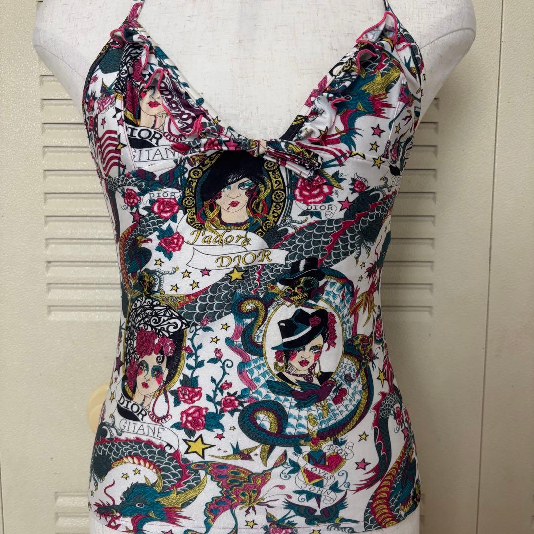 クリスチャンディオール キャミソール　レア　ヴィンテージ　90s Dior 中華