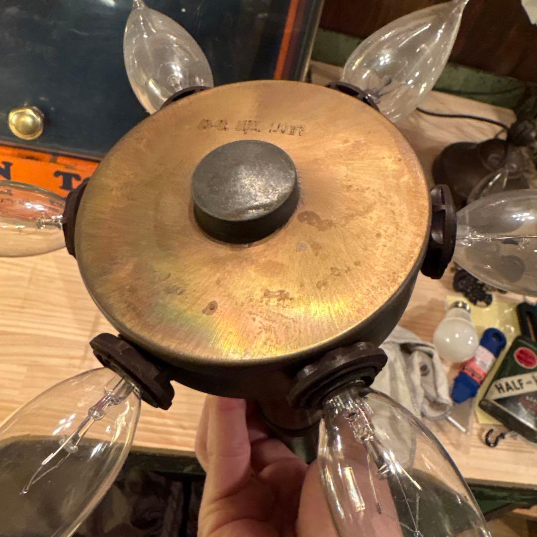 ヴィンテージ 6灯ペンダントライト アンティーク ミッドセンチュリー