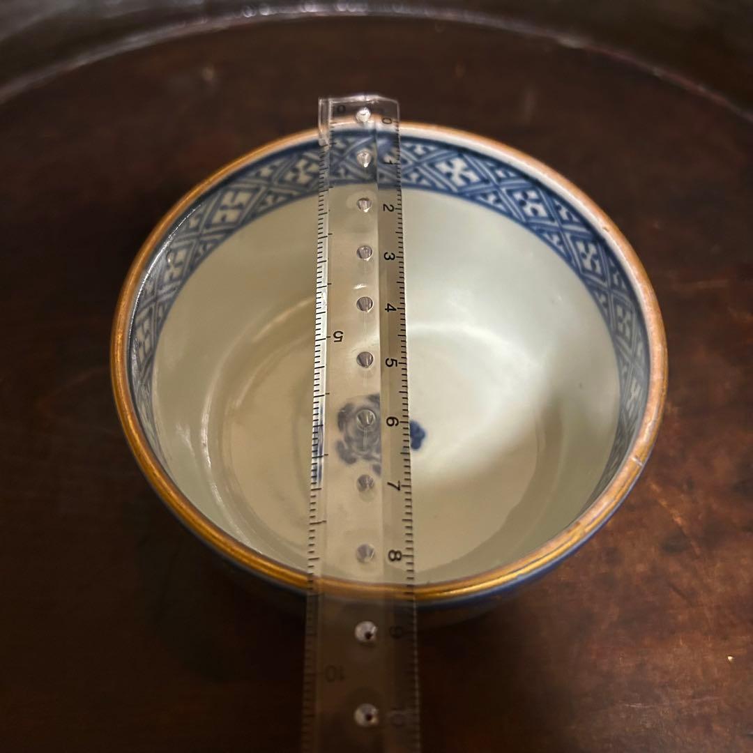 珍品 最上手「金蘭花唐草瑠璃釉のころ茶碗」 無傷 本物保証