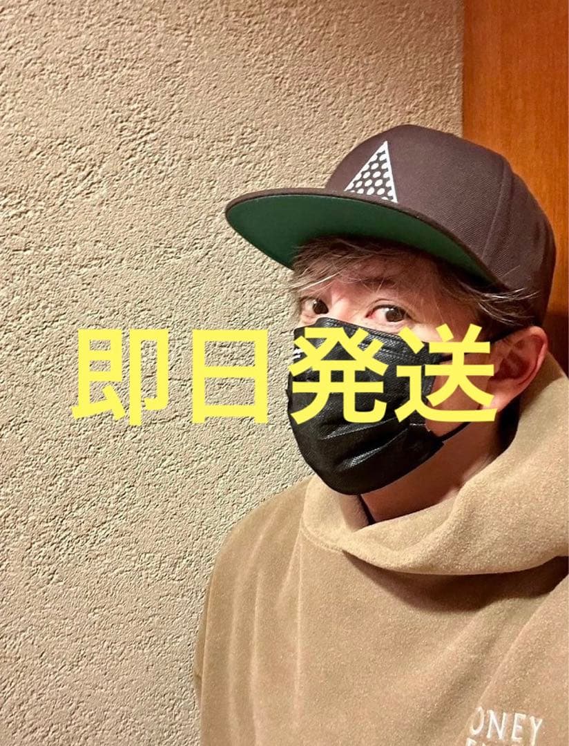 キムタク 私物 love ear art キャップ ブラウン サイン入り 茶|mercari