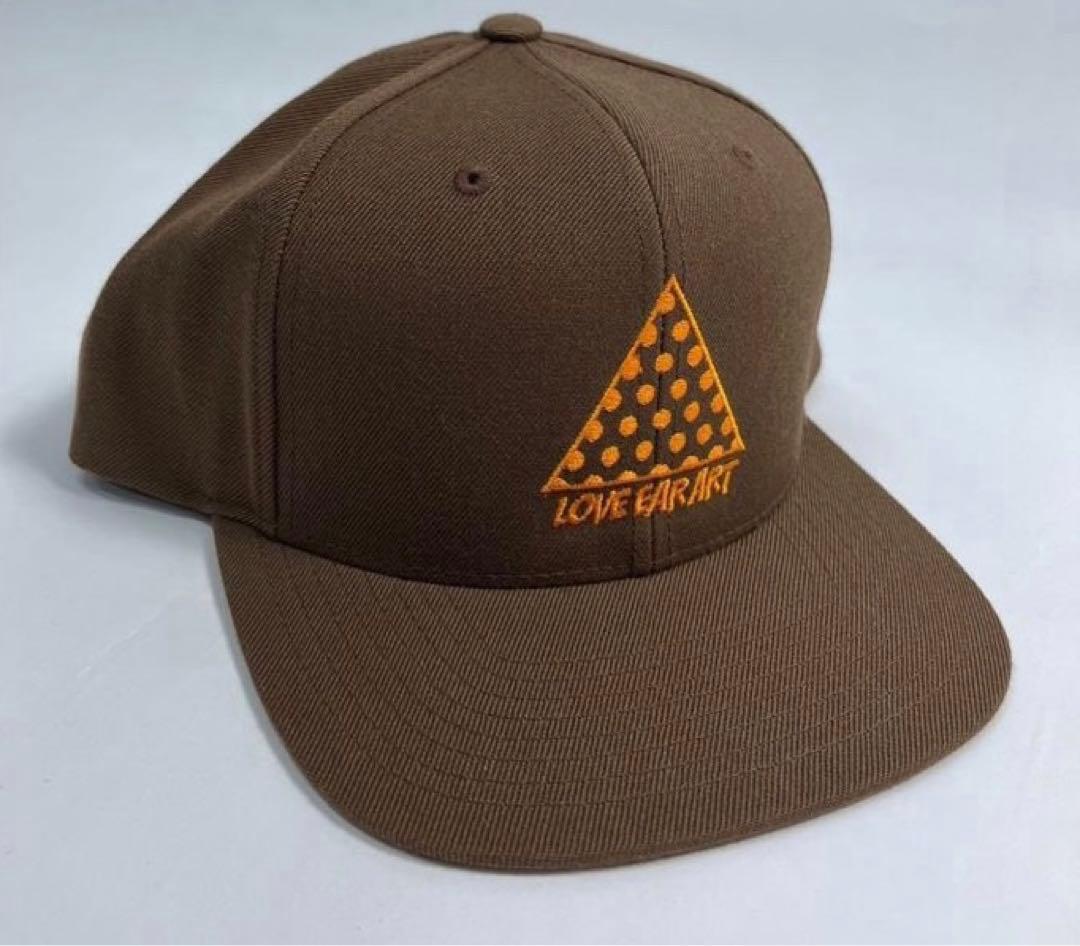 キムタク 私物 love ear art キャップ ブラウン サイン入り 茶|mercari