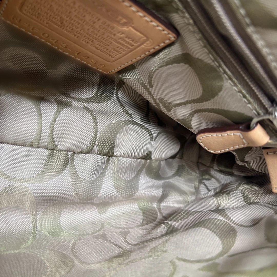 希少 COACH コーチ ミニ アクセサリーポーチ シグネチャー パッチワーク