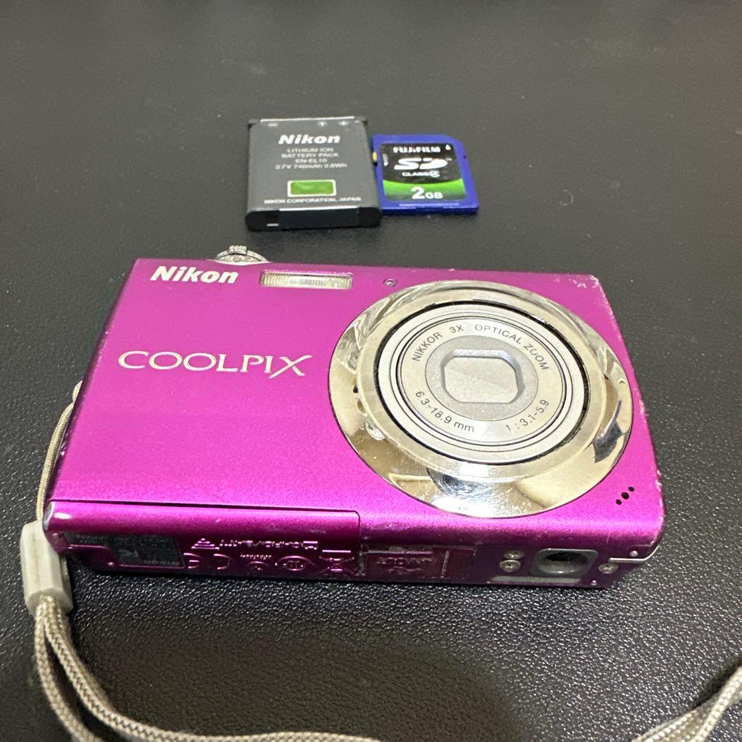 ニコンNikon COOLPIX S220 ピンク 動作確認済 中古品 - メルカリ