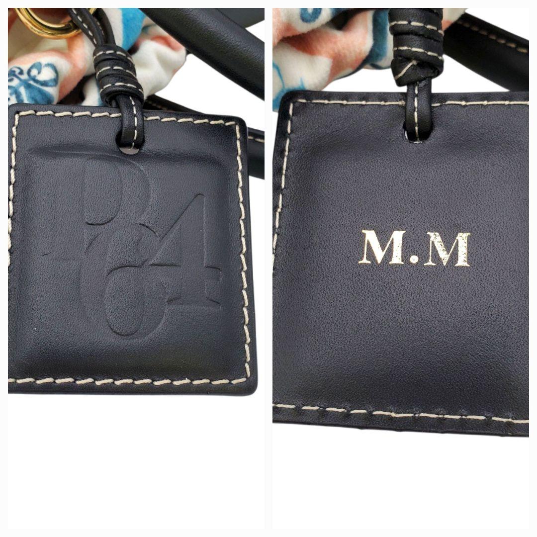 美品 PARIS/64 かごバック 2way ショルダー 本革 編み込み