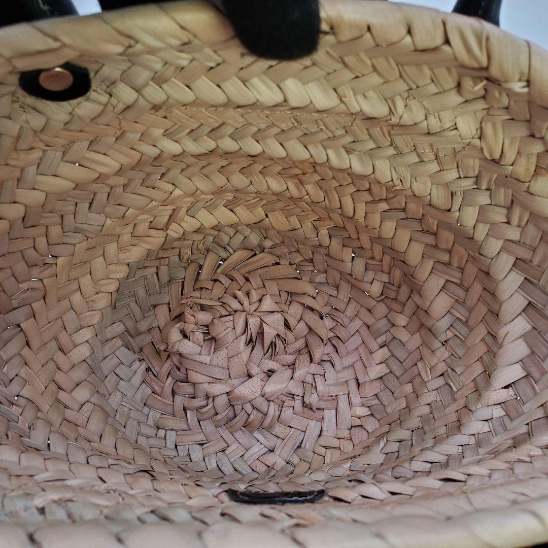 美品 PARIS/64 かごバック 2way ショルダー 本革 編み込み