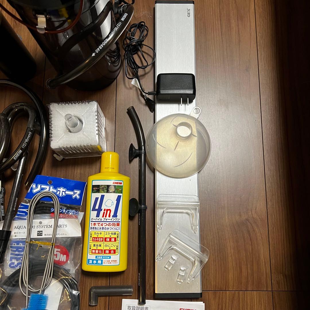 アクアリウム用品 まとめ売り（エーハイム2213/CO2電磁弁/LEDライト他