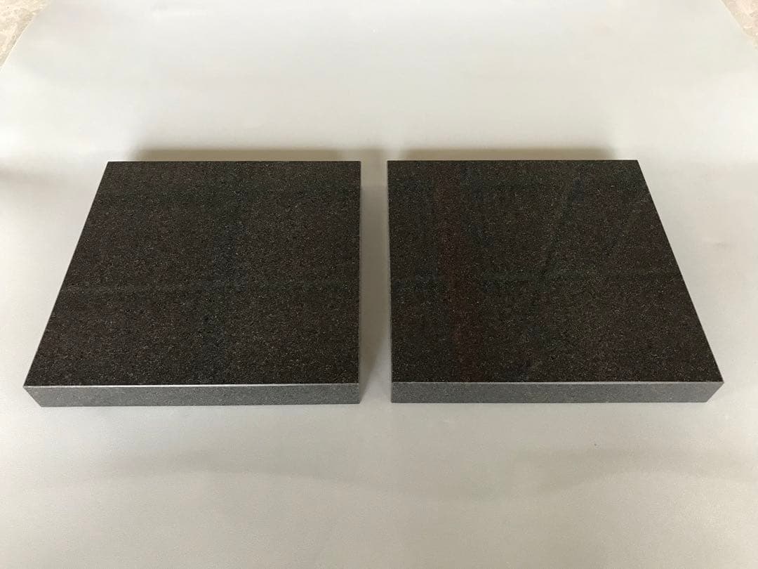 超最高級 天然黒御影石 オーディオボード○300×300×40○5