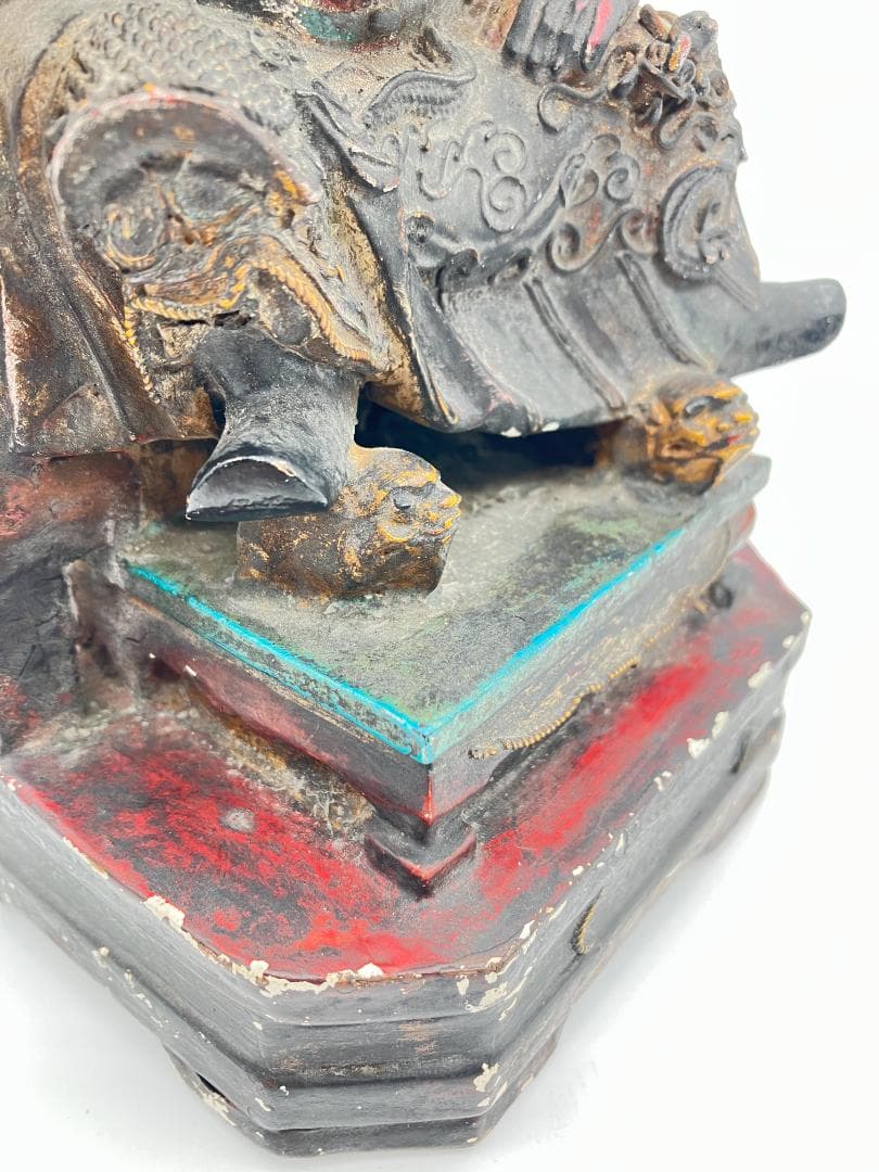 中国美術】木彫 精密細工 時代物 唐物 木彫乾漆 武財神 古玩 2026年最新】