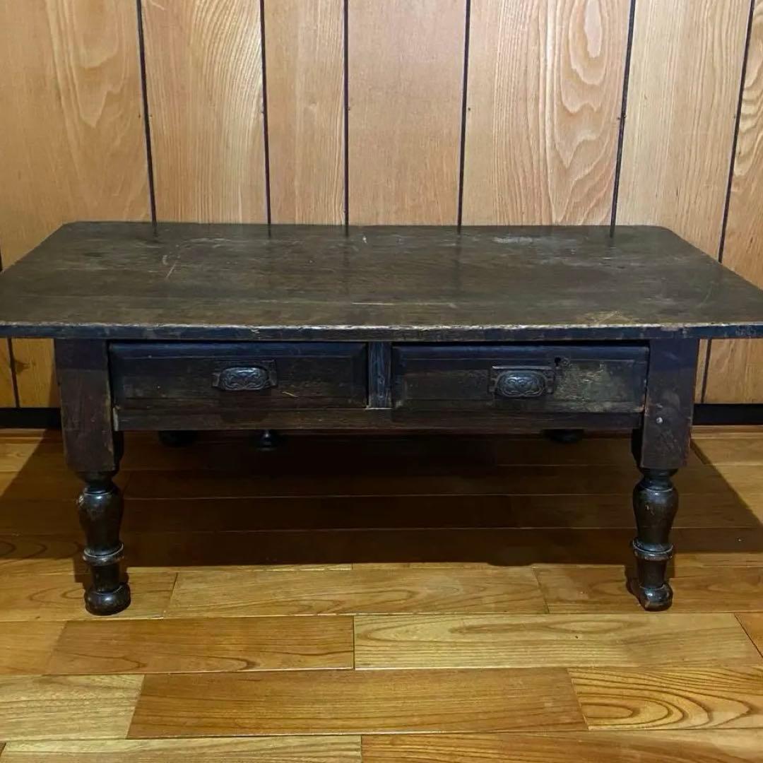 ○アンティーク 文机 テーブル ローデスク 家具天然木 古道具 骨董