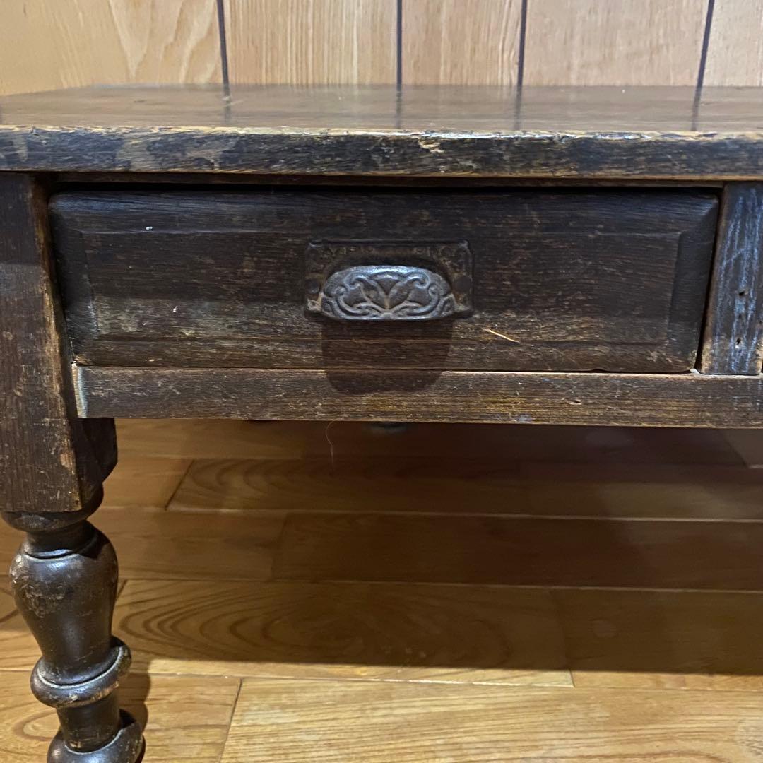 ○アンティーク 文机 テーブル ローデスク 家具天然木 古道具 骨董