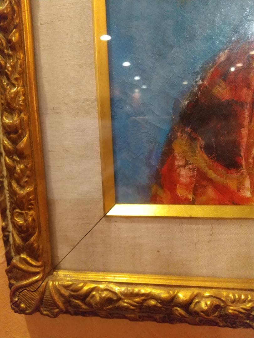 ■油彩■須磨とおる『フランス人形「幸」』絵画　油絵