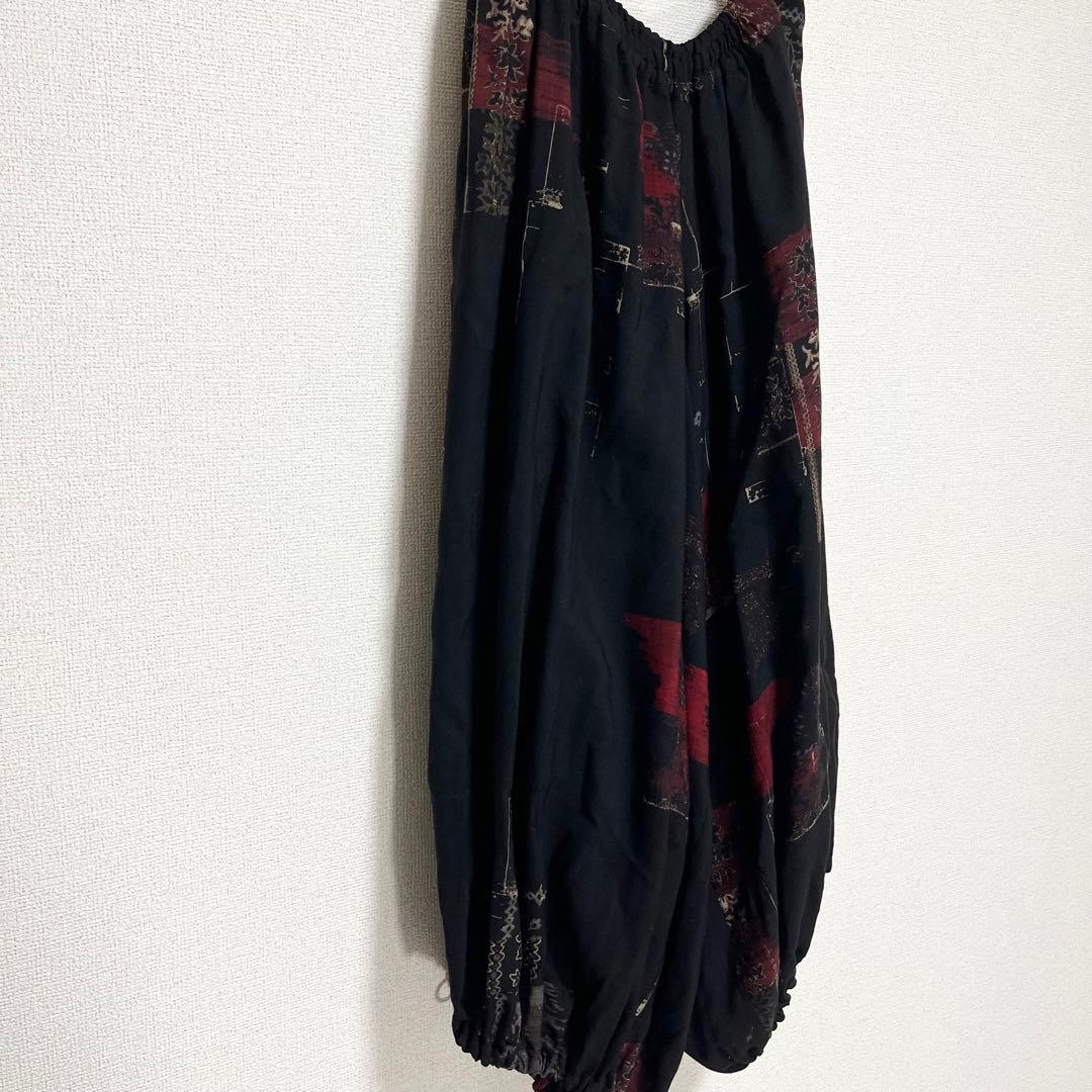 服　　　Y's ヨウジヤマモト　総柄　アシメ　バルーンパンツ　ユニセックス
