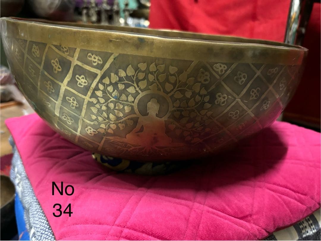 2025 シンギングボウル 金属製ボウル No34 34cm 美術品・アンティーク