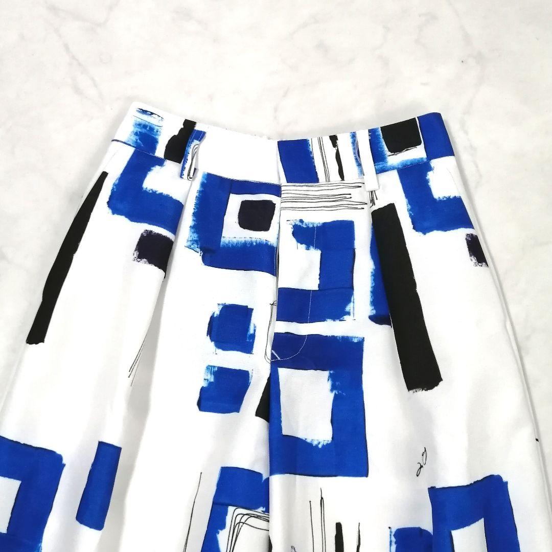 極美品✨ Sov. オリジナル幾何柄プリントパンツ 23SS 近年 ワイド 36