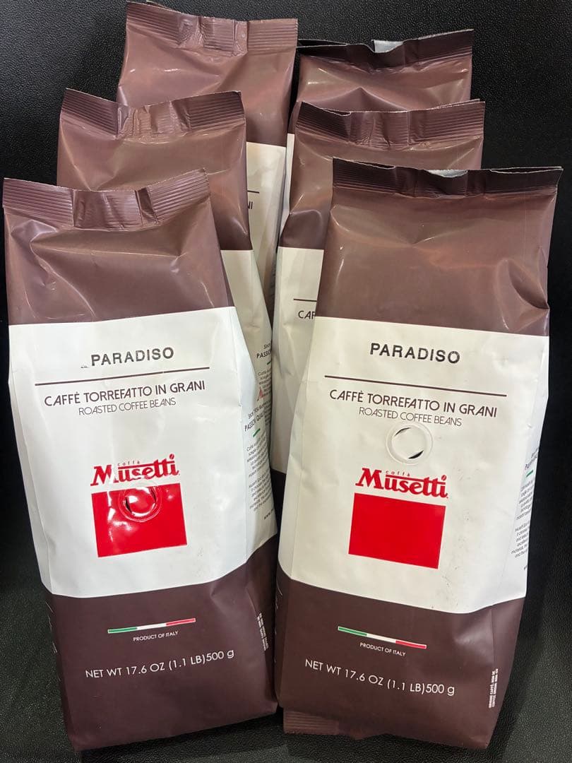 Musetti PARADISO ローストコーヒー豆 500g 6袋セット