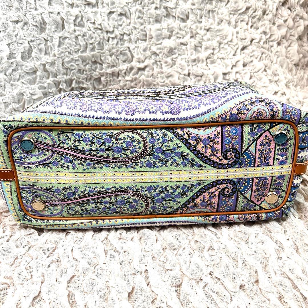 希少 ETRO エトロ ペイズリー 2way ショルダーバッグ トート マルチ