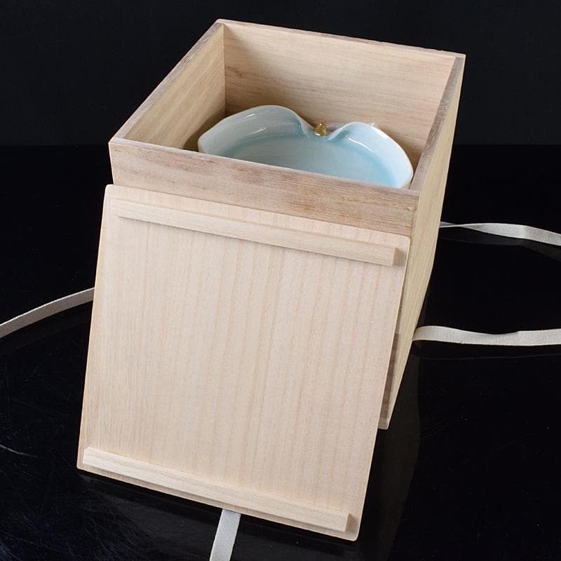 和食器 加藤洋二作 氷裂皿 五客 共箱 D R8094B