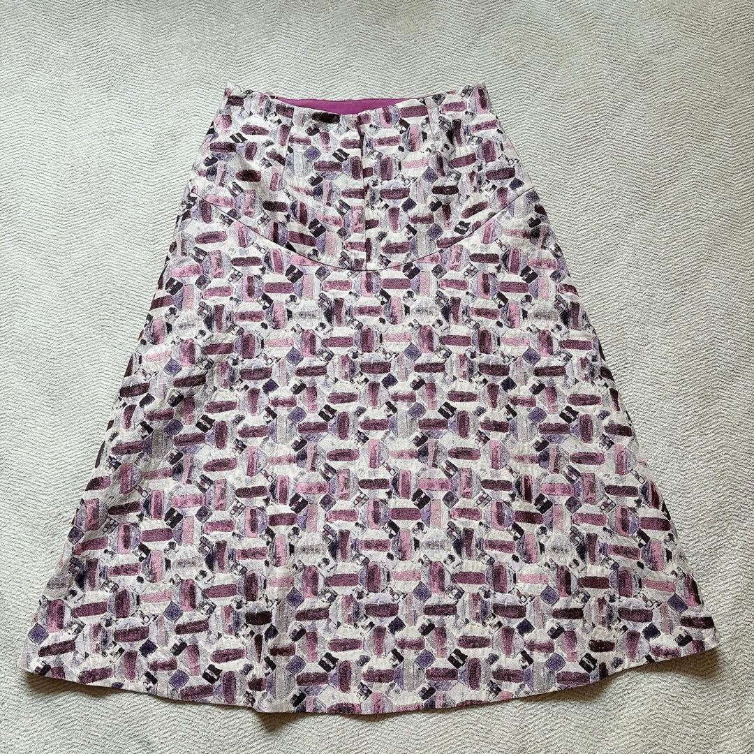美品✨ANAYI アナイ オードトワレジャガード 後ろ切替 スカート 38