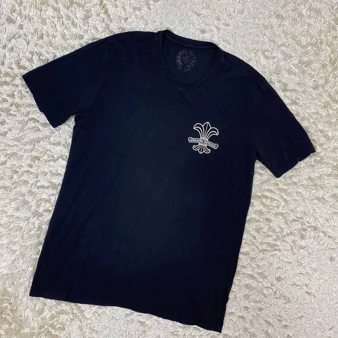 クロムハーツ BSフレア Vネック 半袖Tシャツ カットソー ブラック L