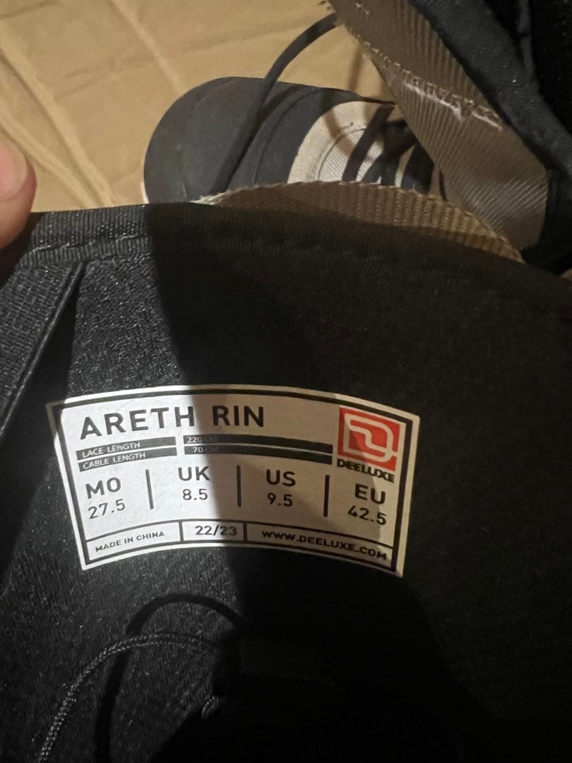 ディーラックス　AREth RIN 27.5 スノーボード　ブーツ