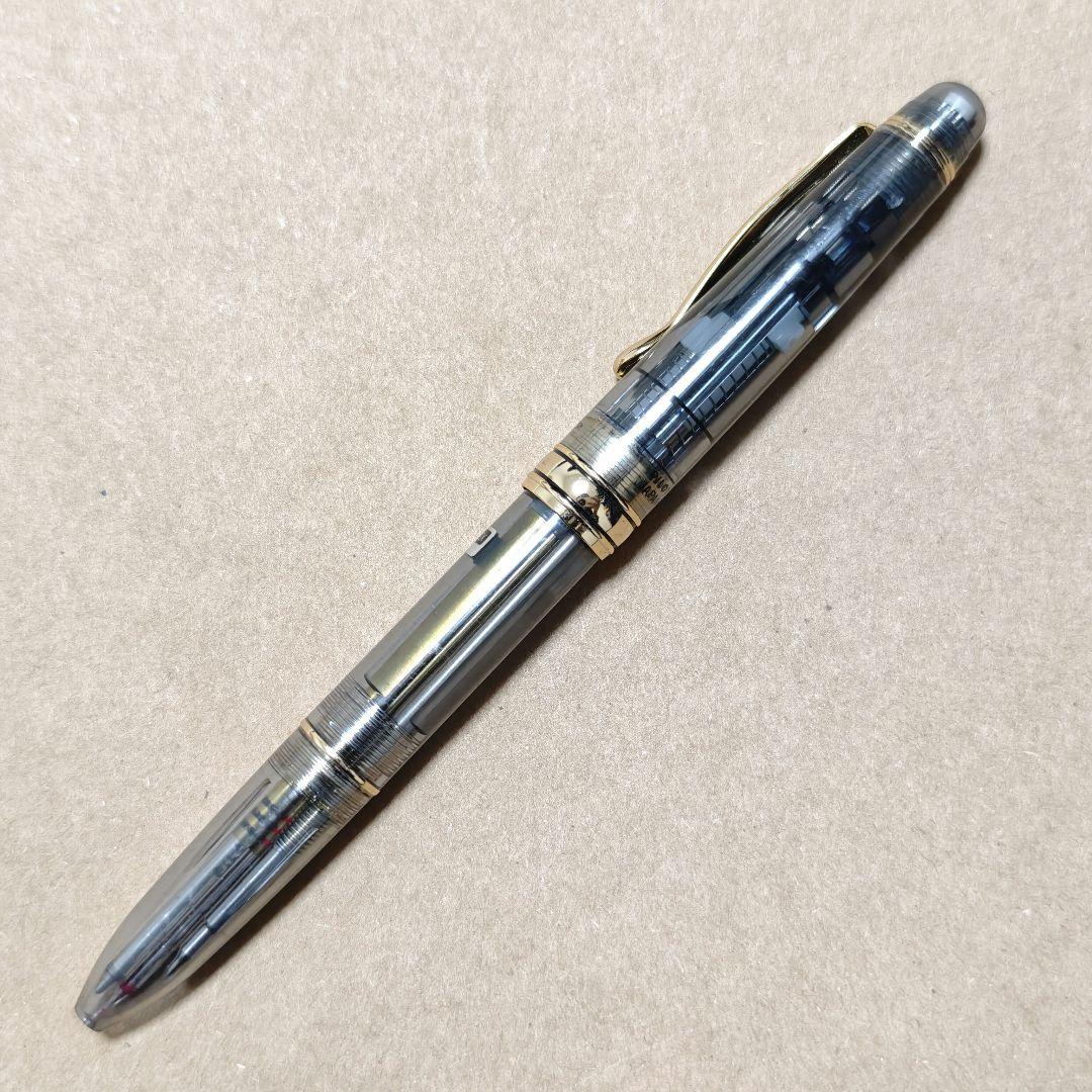 Pilot 2+1RV 廃盤ボールペン 多機能ペン 透明 スケルトン 文房具・事務用品