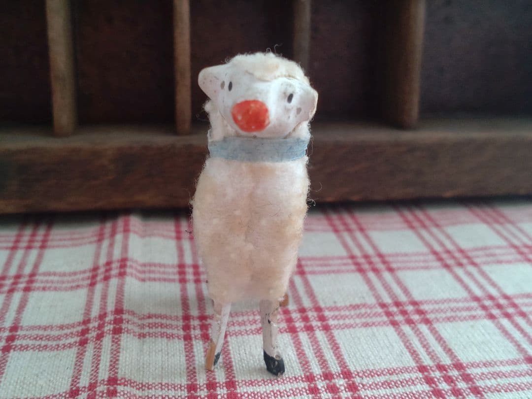 ドイツ ベビー ビスクドール ミニョネット ひつじ たまご型BOX