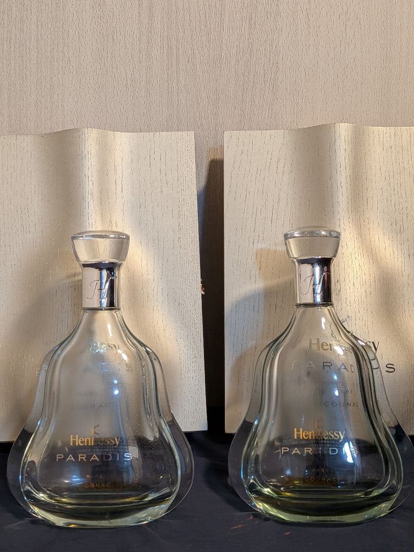 Hennessy pradis 空瓶2個Hennessy Paradis ヘネシーパラディ空き瓶 2本