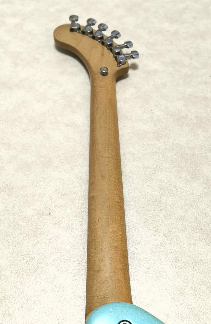 最終値下!【美品】ZO-3 ライトブルー アンプ内蔵ミニギター 青LED