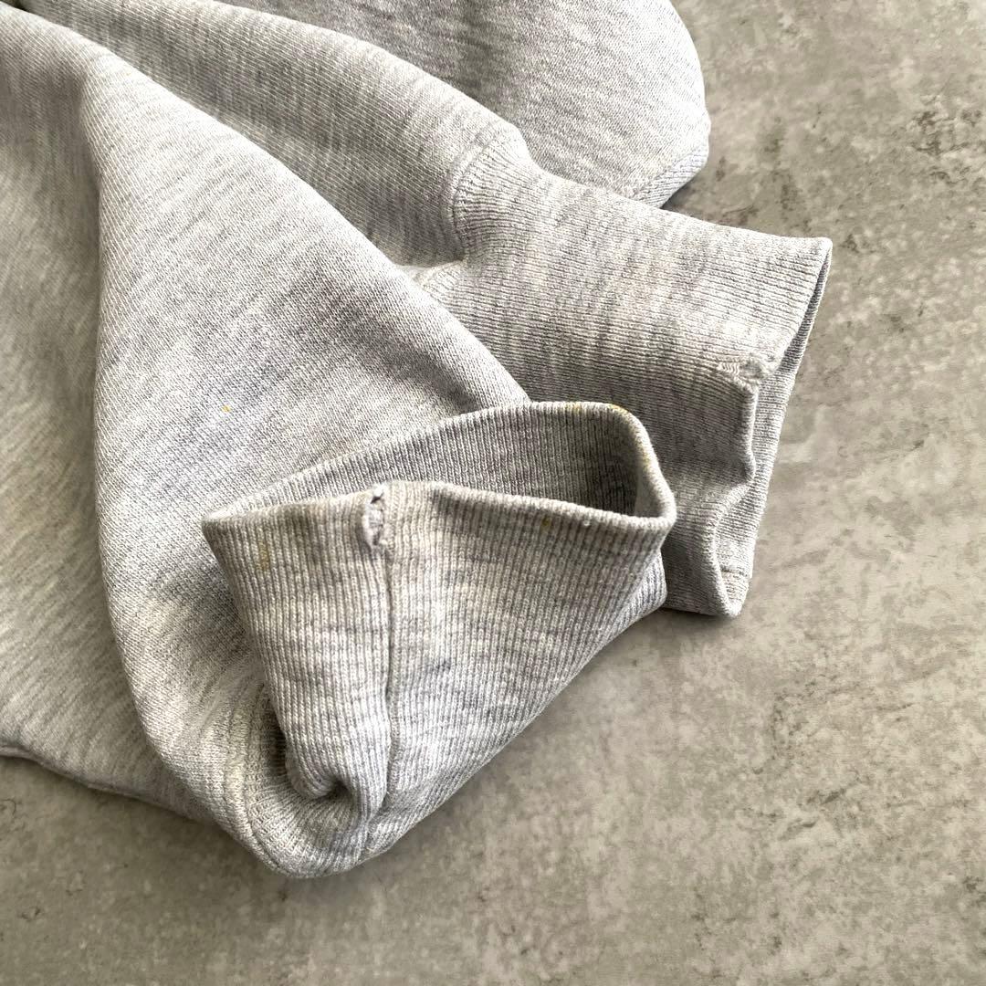 悶絶80sチャンピオン染込みウイングフット4段リバースウィーブUSA製パーカーL