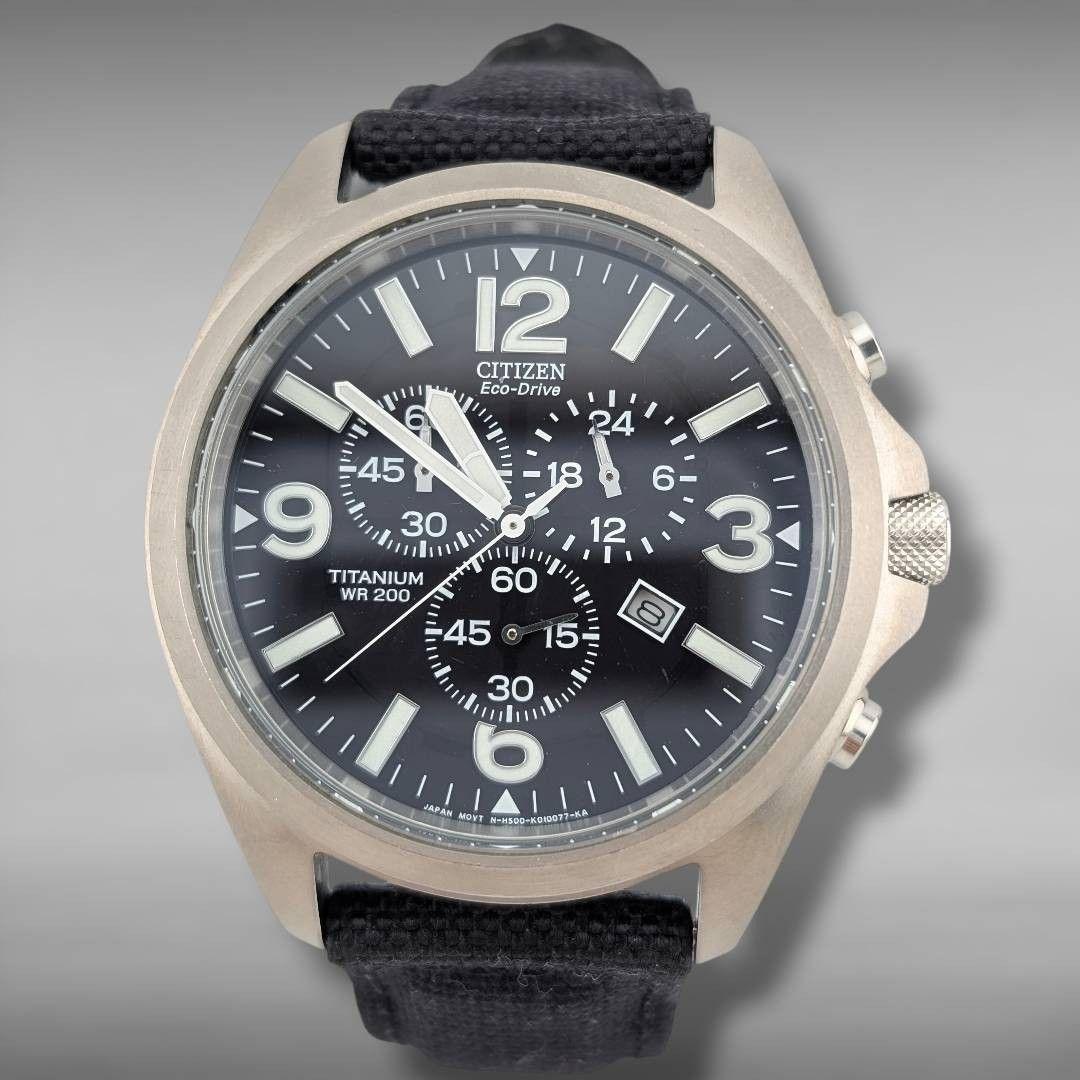 【稼働】シチズン プロマスター エコドライブ チタニウム ねじ込み式リューズ