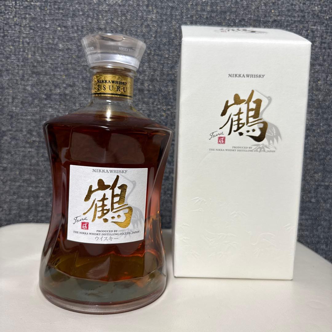 ニッカウイスキー 鶴 700ml シングルモルト余市50ml小瓶をおつけして