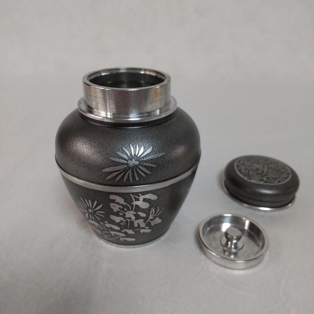 乾茂號造 錫製 茶壺 茶筒 茶入 茶器 煎茶道具 茶道具