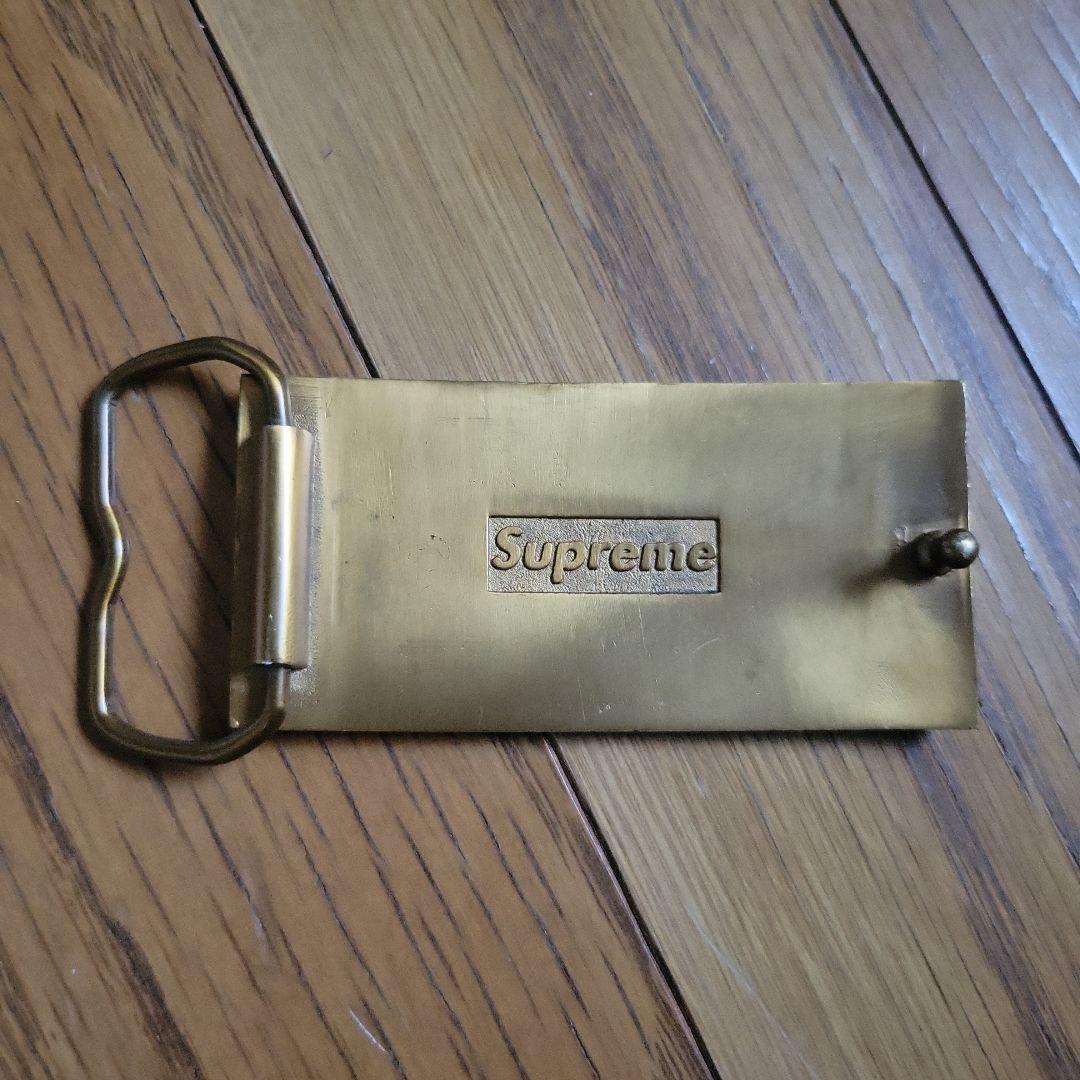 Supreme ゴールド ベルトバックル