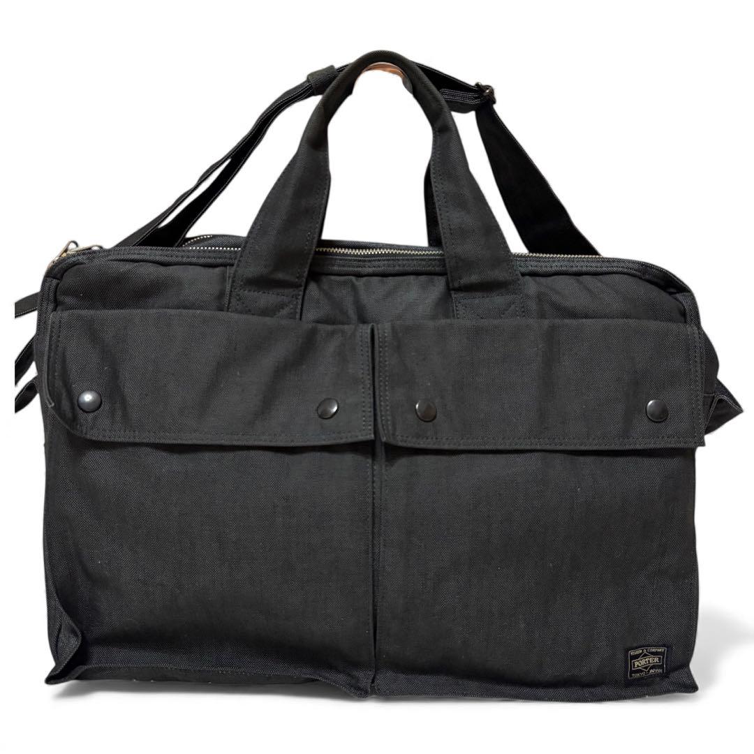 美品　PORTER スモーキー ブリーフケース ビジネスバッグ 2way 2層
