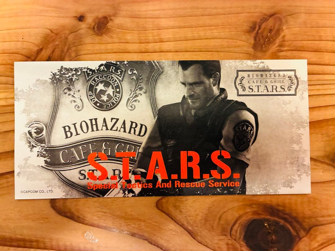 d*2様 ★激レア★ バイオハザード S.T.A.R.S. コースター ステッカ