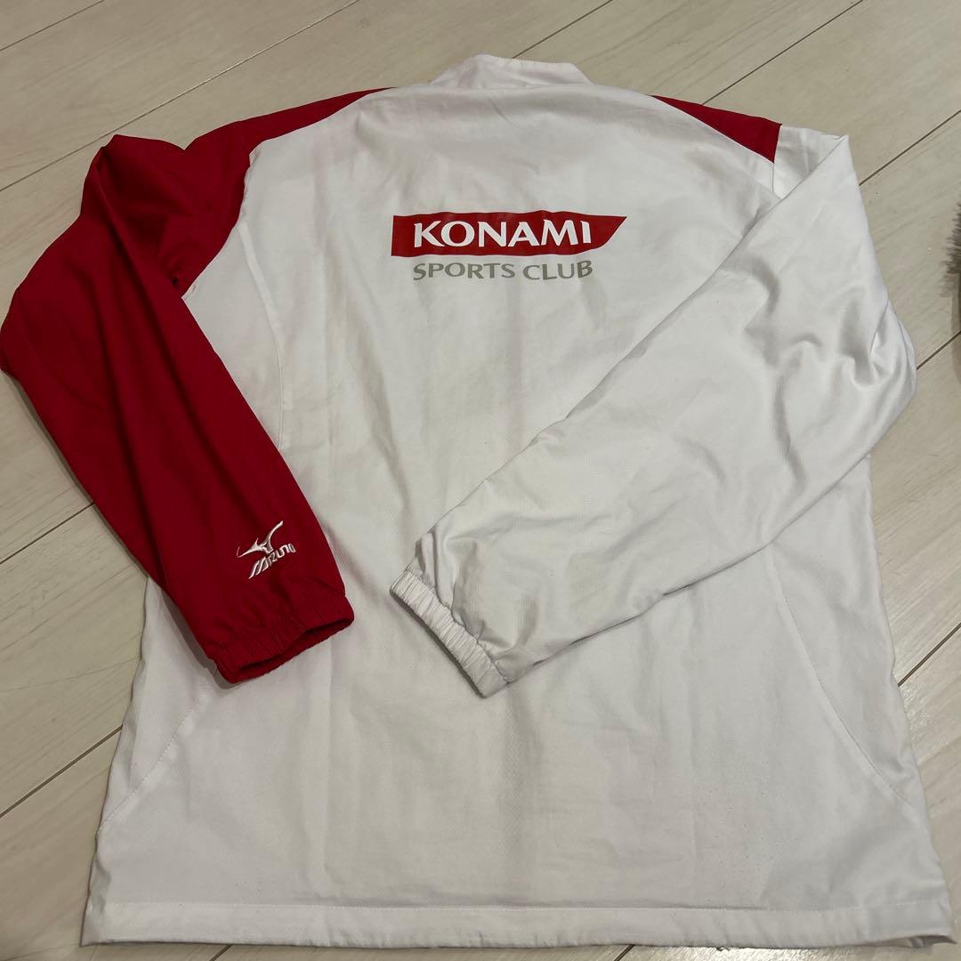 さっしー様専用 Mizuno KONAMI スポーツウェア M 白/赤 Mサイズの通販