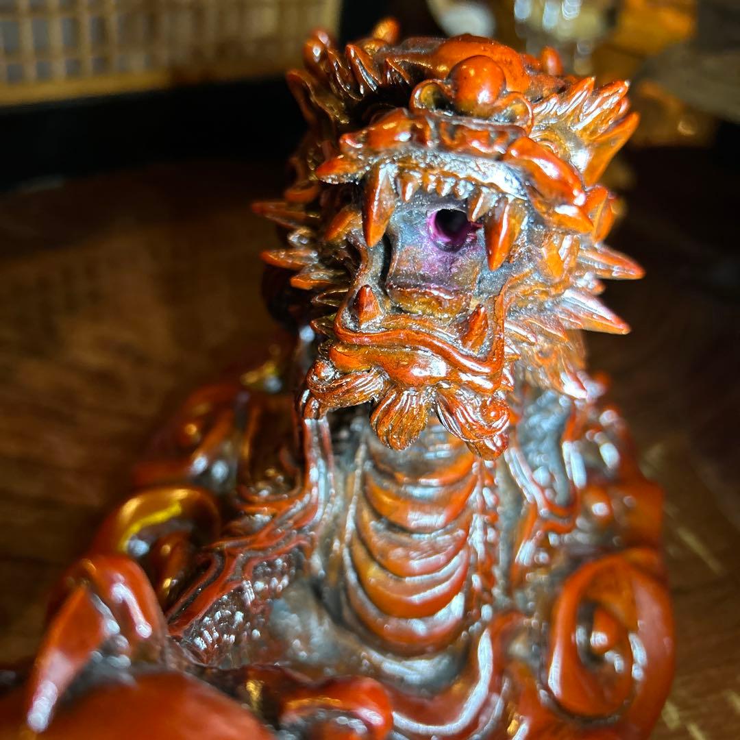 龍の香炉 五本爪 縁起物 龍神 風水 珠掴龍五爪龍