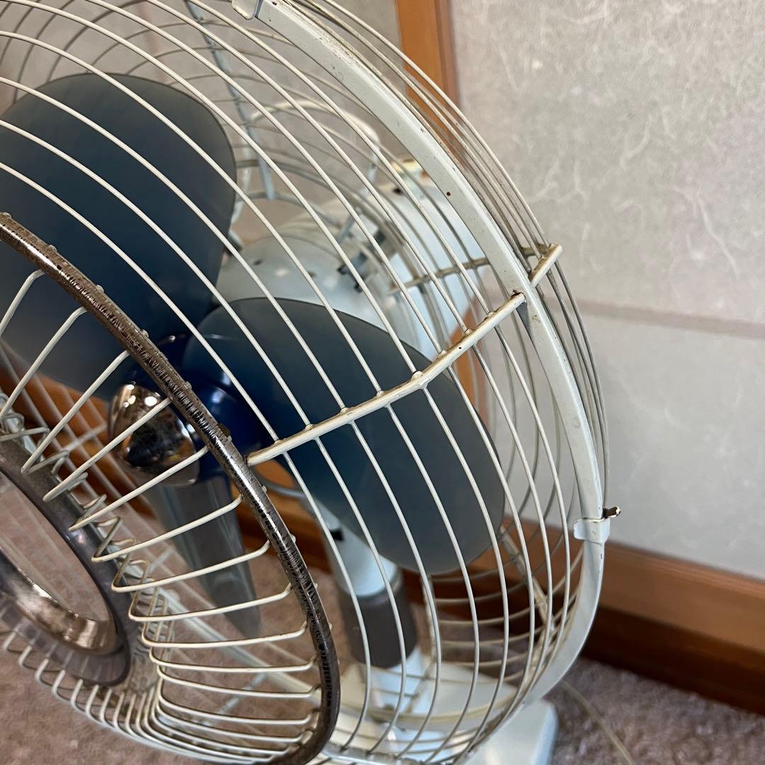 N*g様 昭和レトロ　ナショナル扇風機　水色30cm　ファン