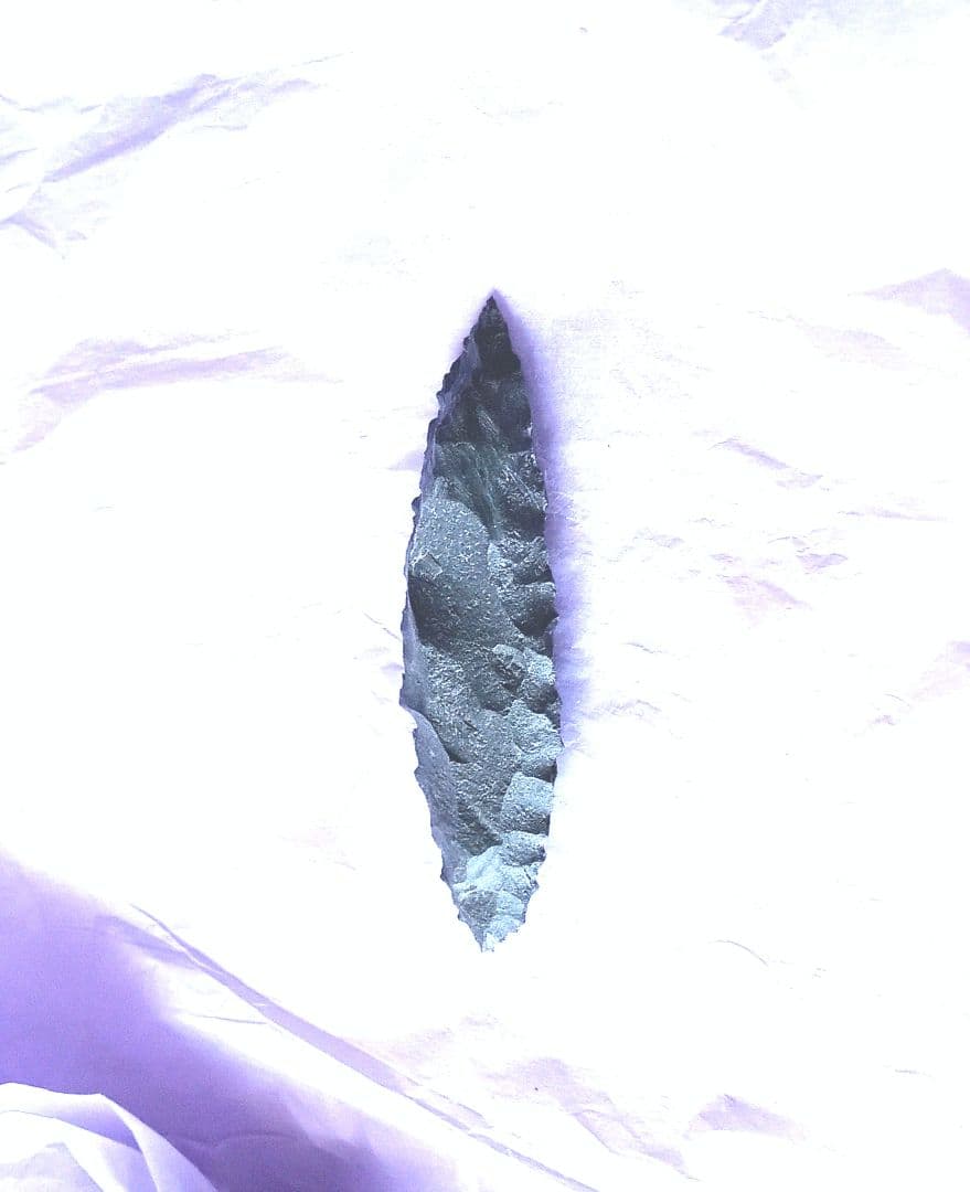 原始人 アイヌ 仕様 尖頭器 b 石器 模写サヌカイト ポイント 槍