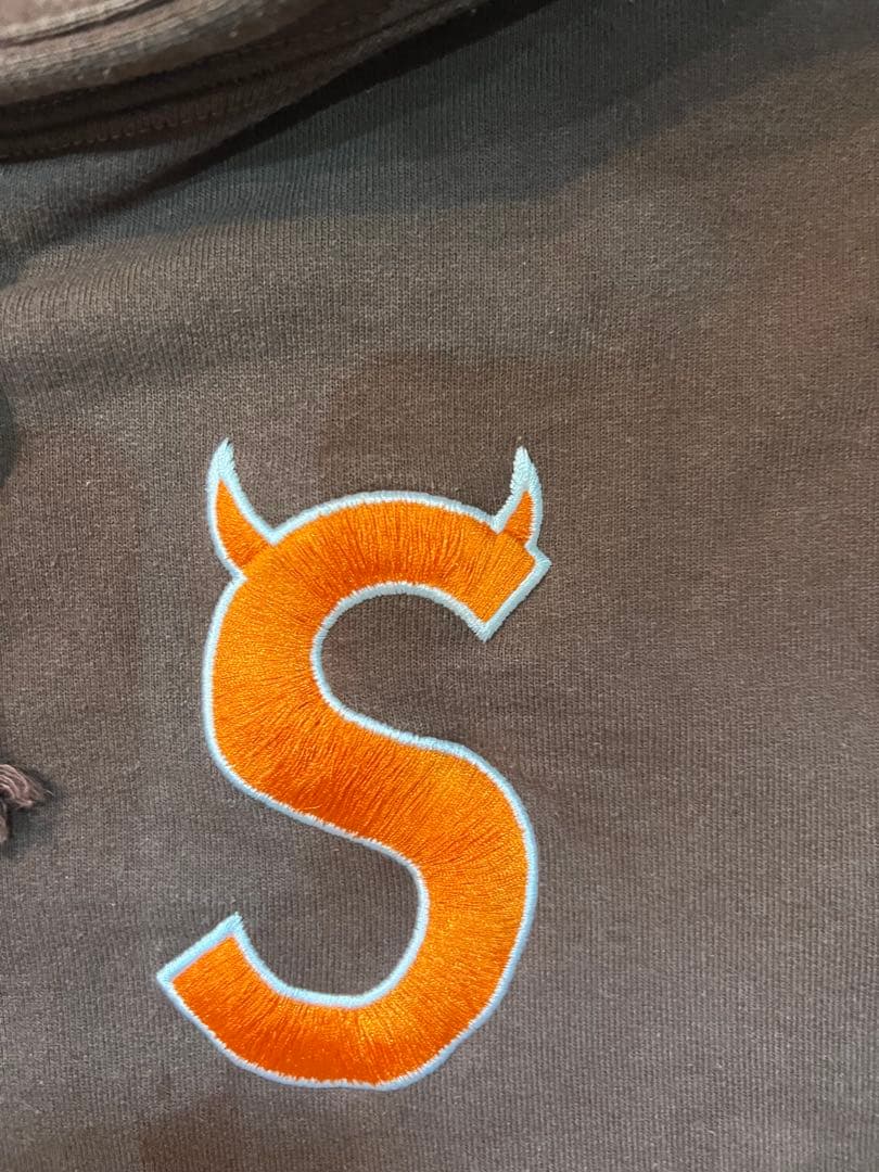 Supreme Sツノパーカー　シュプリーム　ブラウンパーカー