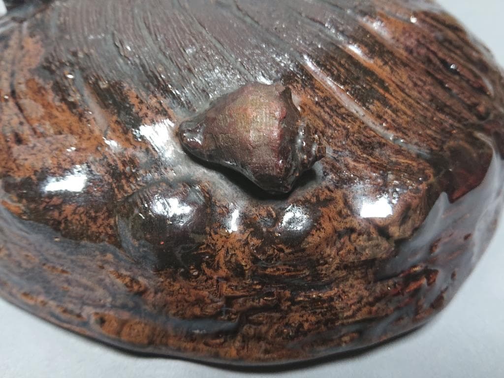 47 旧家蔵出し 茶道具 古高取 鮑型 鉢