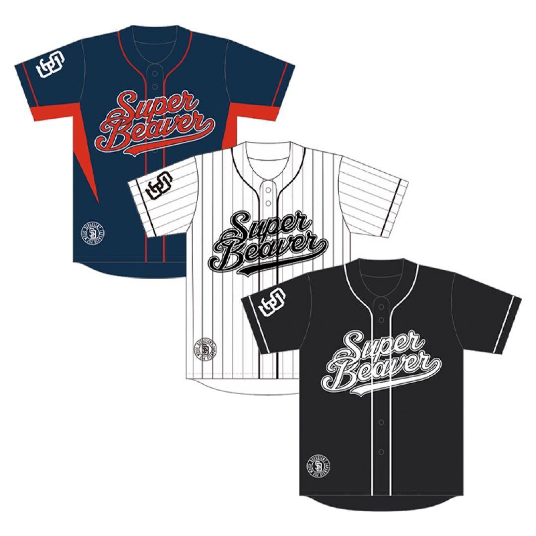 SUPER BEAVER ベースボールシャツ ブラック Mサイズ ネイビー
