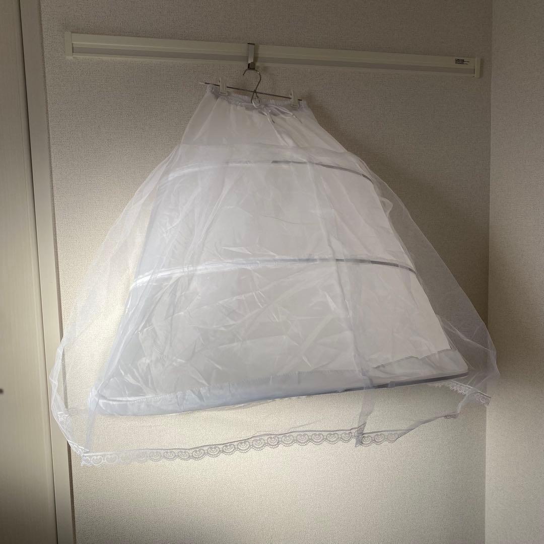 ミカド風サテン ウエディングドレス (W259)