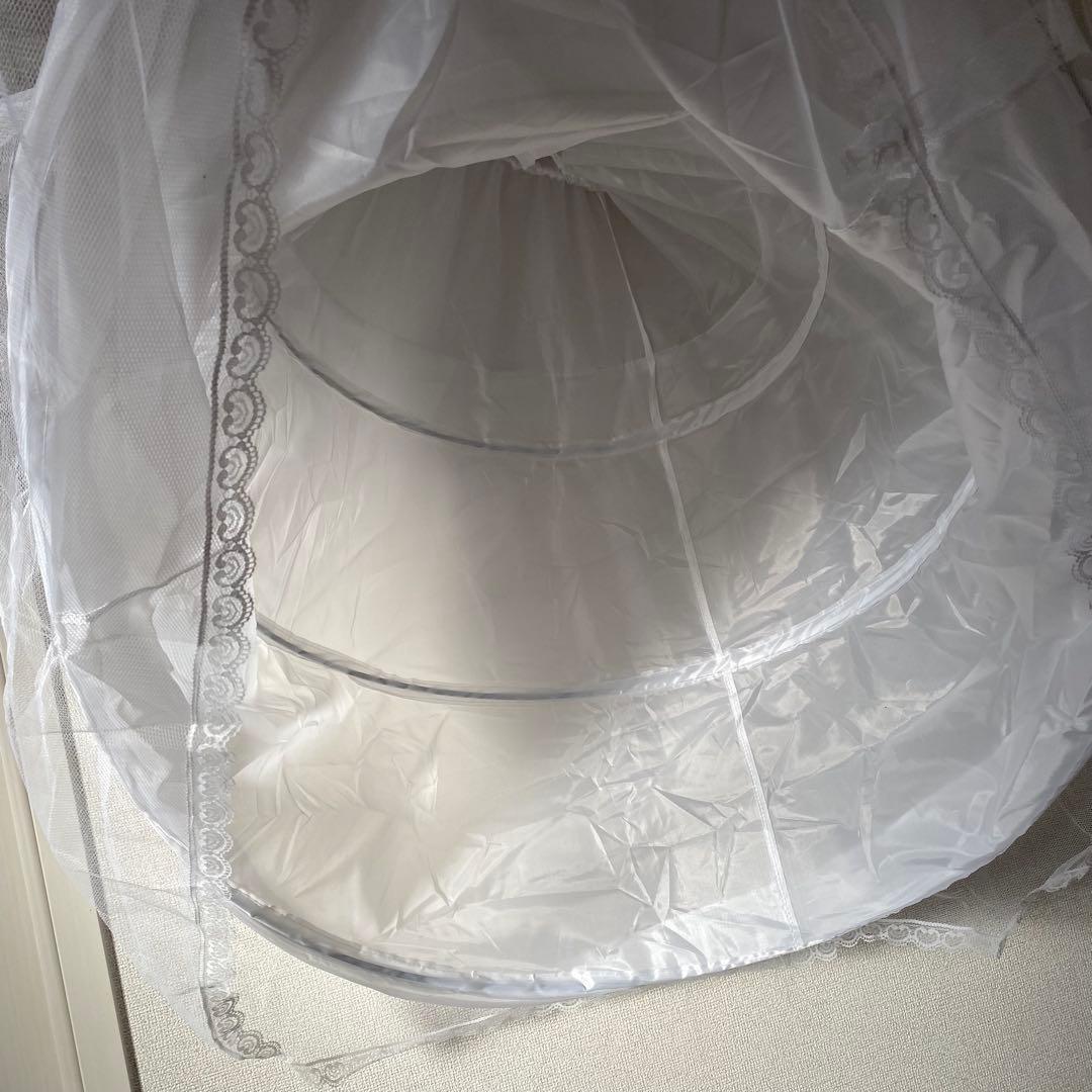 ミカド風サテン ウエディングドレス (W259)