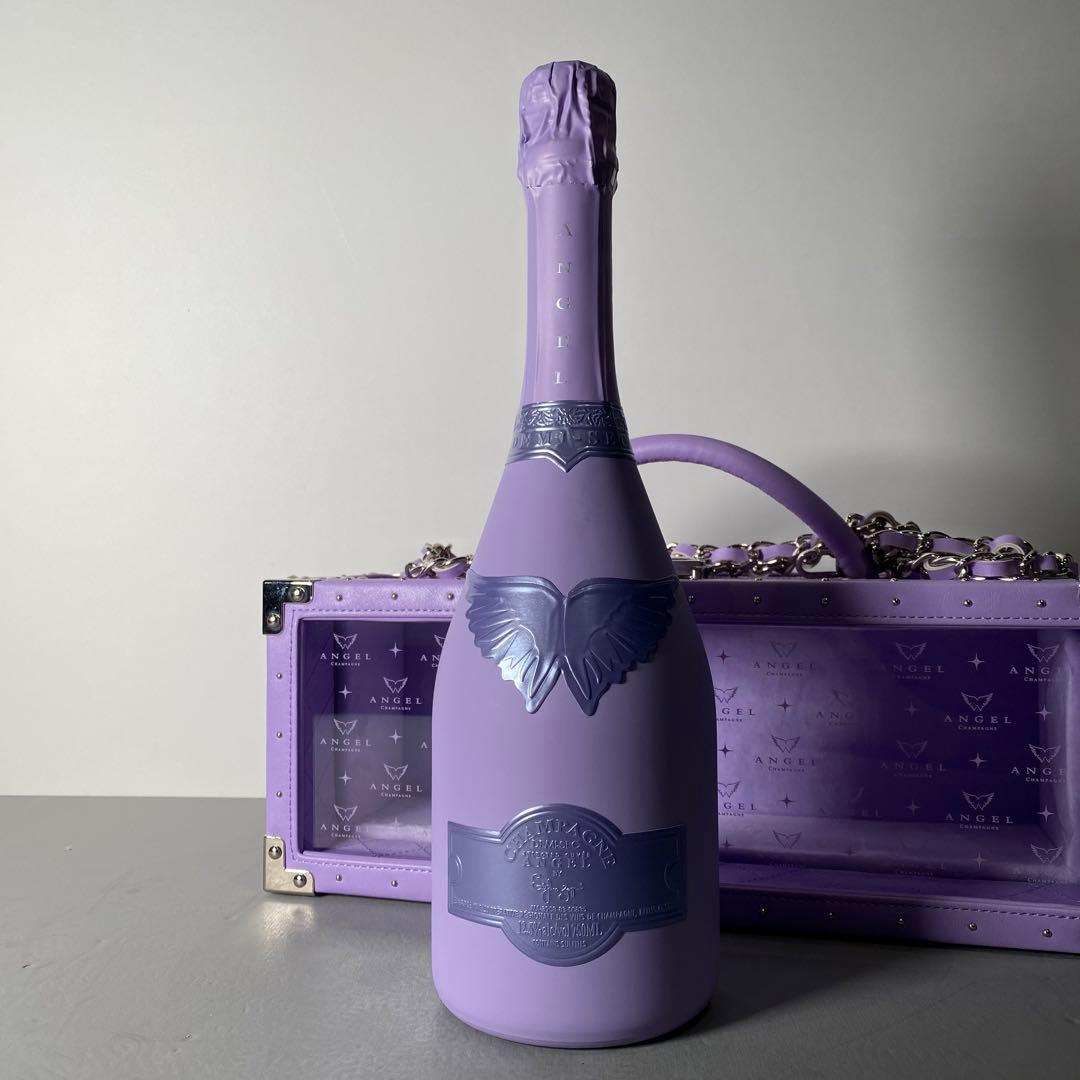 エンジェルシャンパンハロウィンパープルドゥミセックロゼ箱付きケース