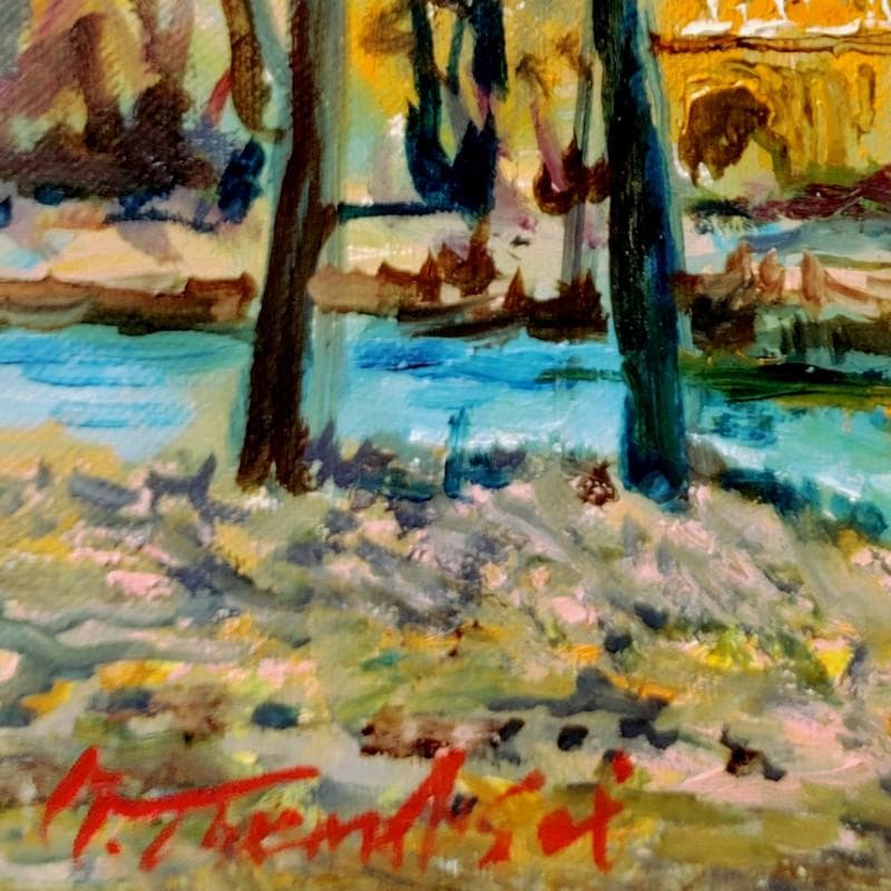 ☆ 高橋益之 ☆「 秋の道庁」油絵 F3号サイズ 新品！