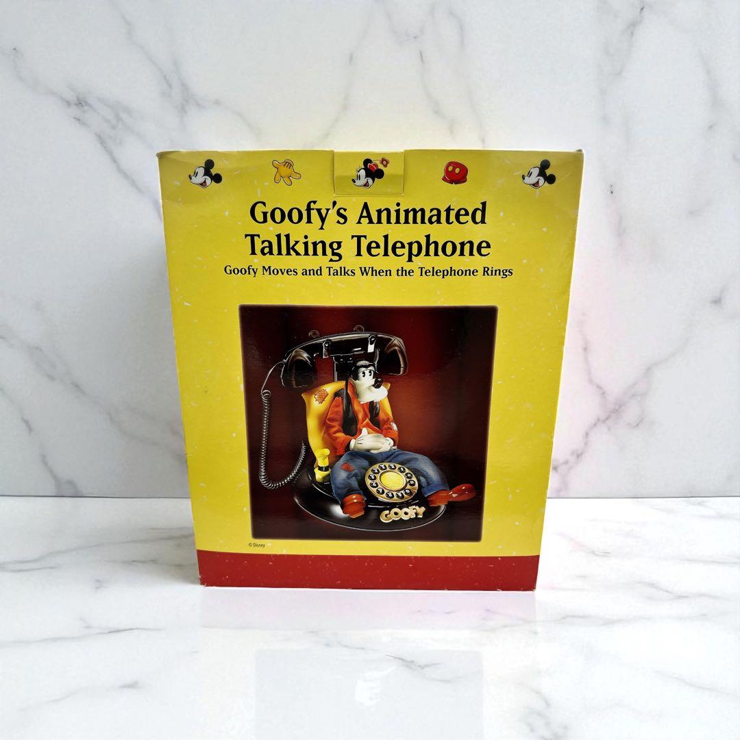 希少 完品 ディズニー グーフィー トーキングテレフォン 箱説明書付