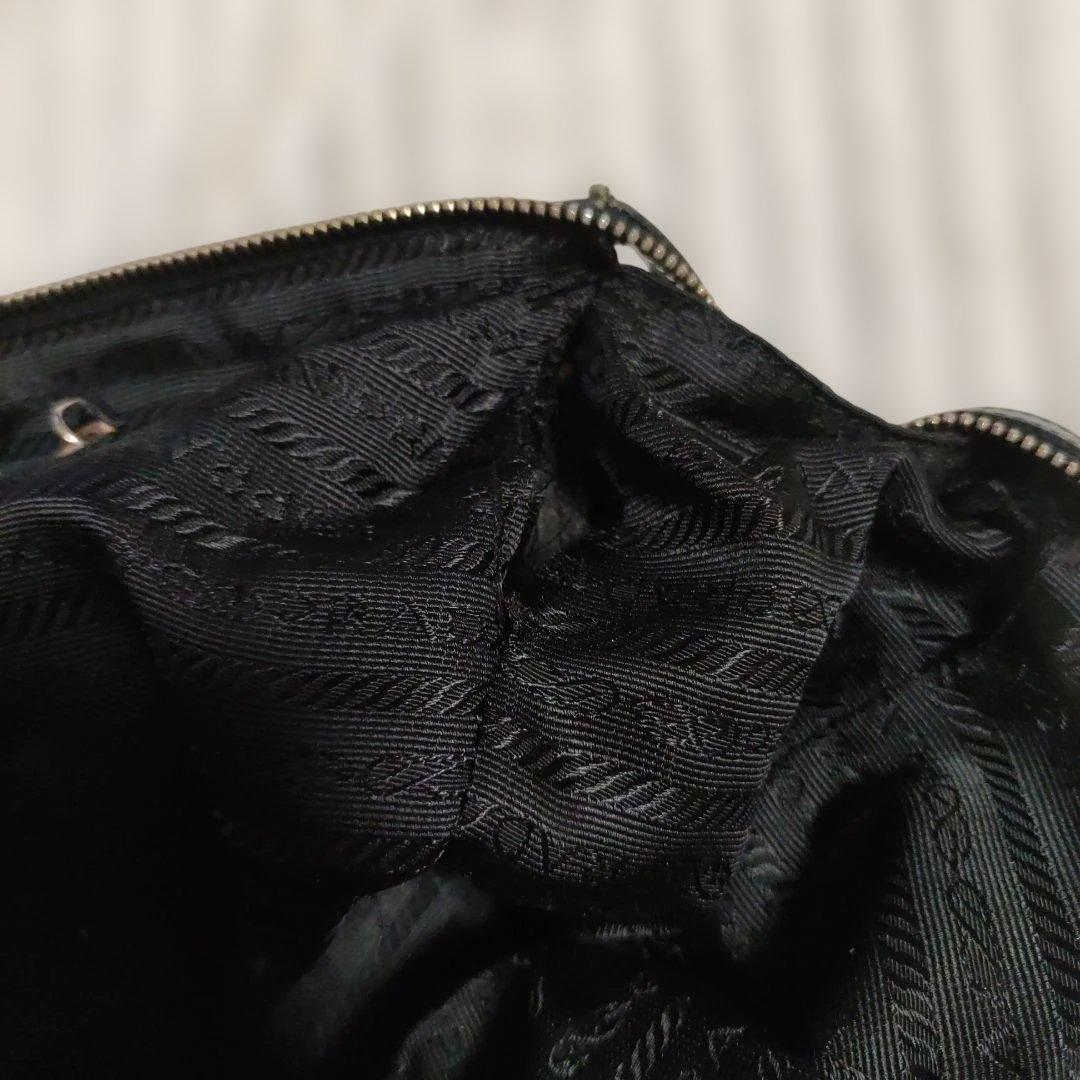 PRADA 　TESSUTO CITY NERO ボストンバッグ南京錠付